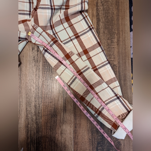 Wilfred Aritzia Soleste Plaid High Rise Pull On cuffed Pant size Large - Picture 13 of 13
